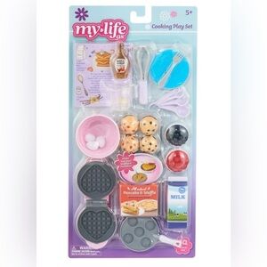 My Life As Cooking Playset with Waffle Maker & Accessories for Making Breakfast